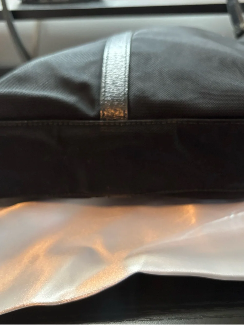 Vintage Rare Archival Gucci Black Nylon Flat Foldover Jackie Bag - Tom Ford Era